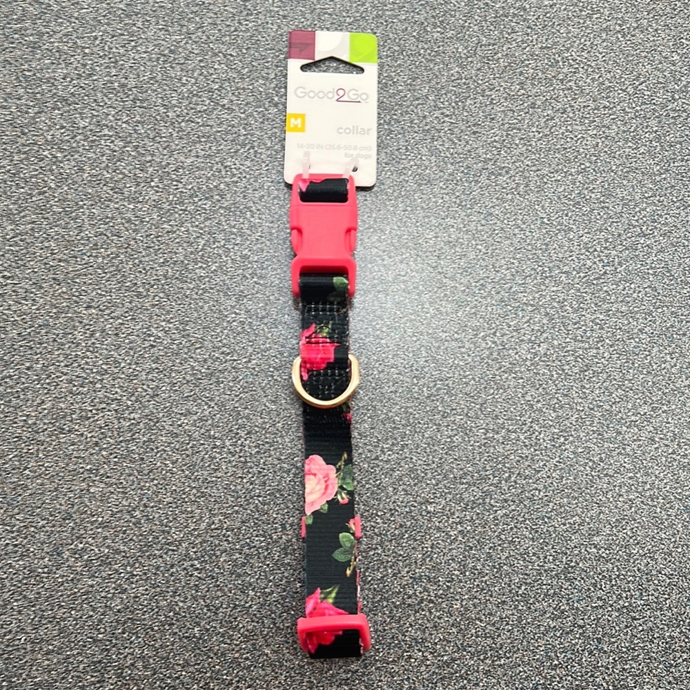 Good2Go Rose Dog Collar NWT Medium